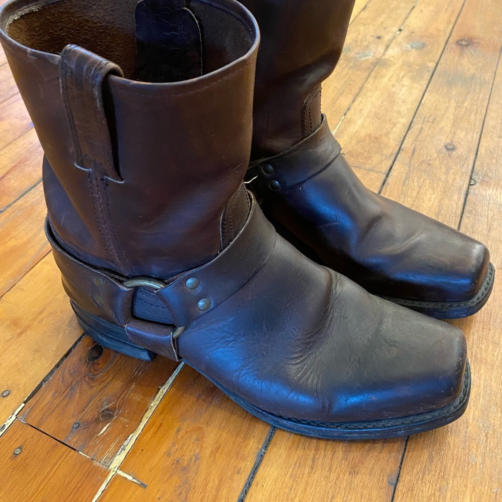 Frye Dark Brown Leather Boots